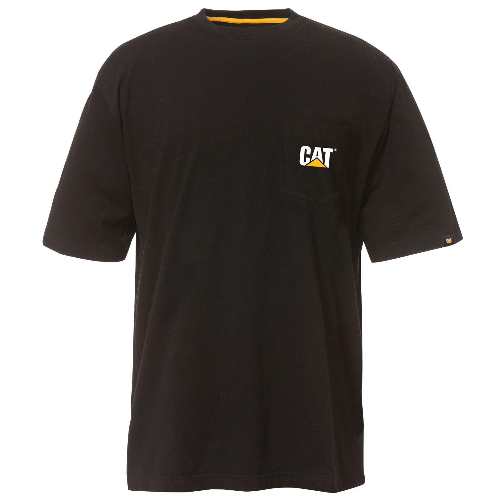 Men's Caterpillar Trademark Pocket T-Shirts Black Ireland PJYN72063